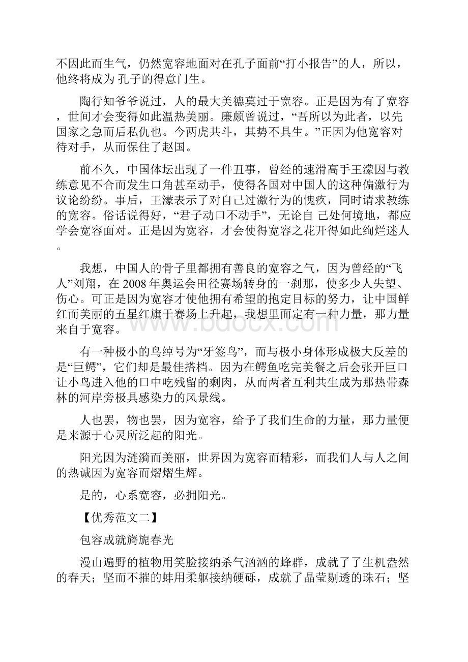 宽容优秀作文题目汇编.docx_第2页