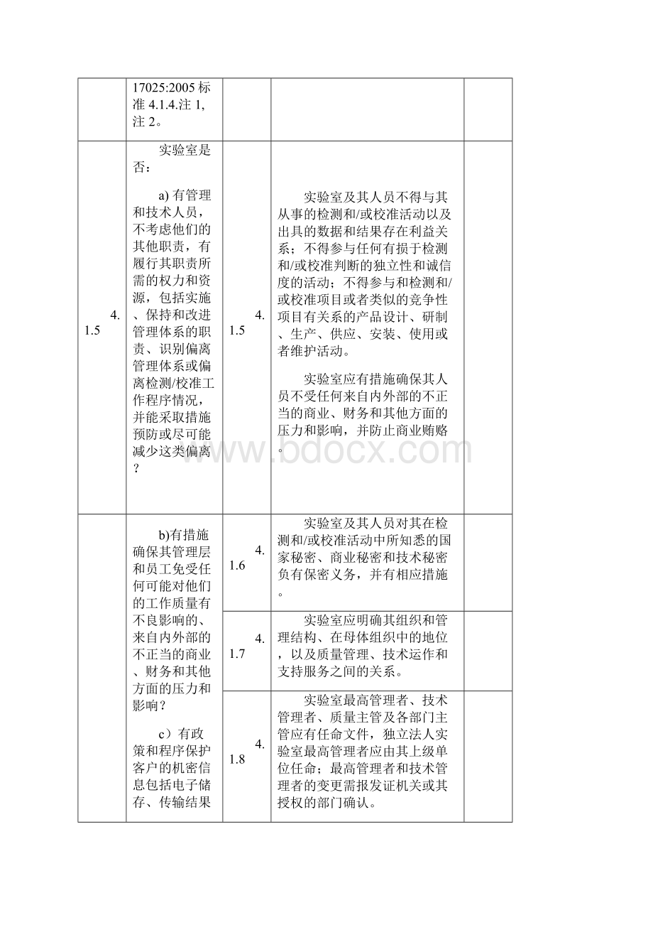 实验室认可准则与实验室资质认定计量认证准则对比表.docx_第3页