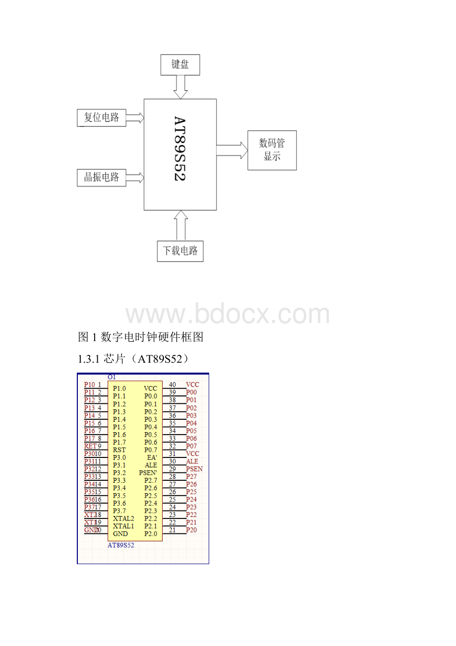 单片机课程设计数字电子钟.docx_第3页