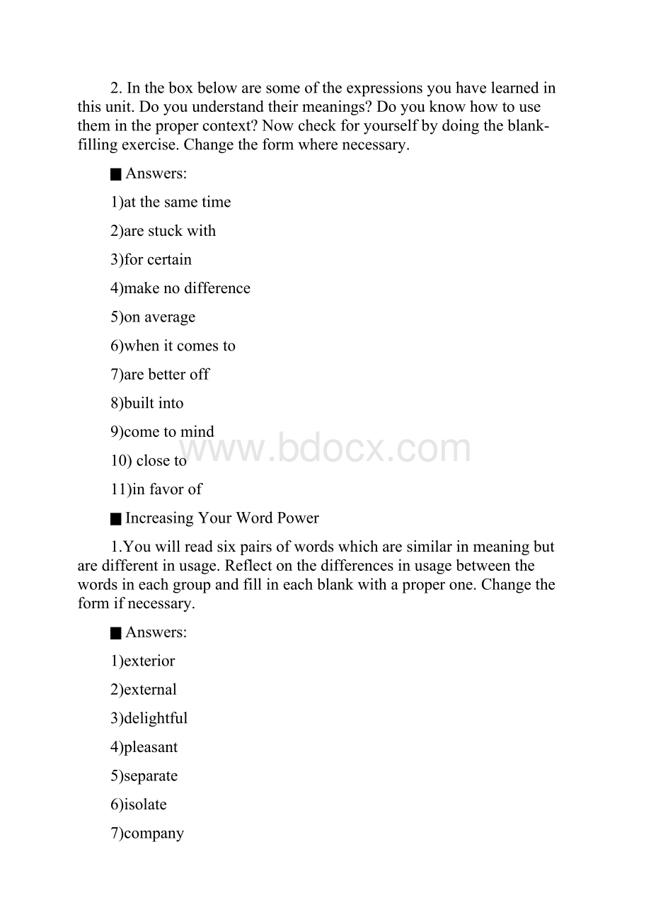 大学英语综合教程4Unit2教程答案.docx_第2页