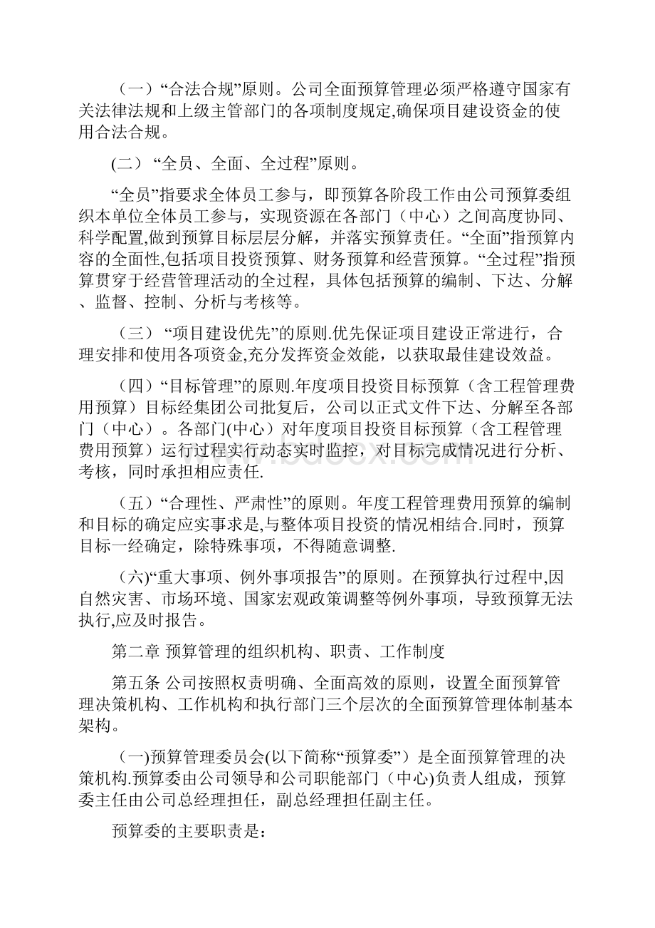 《全面预算管理暂行办法》.docx_第2页