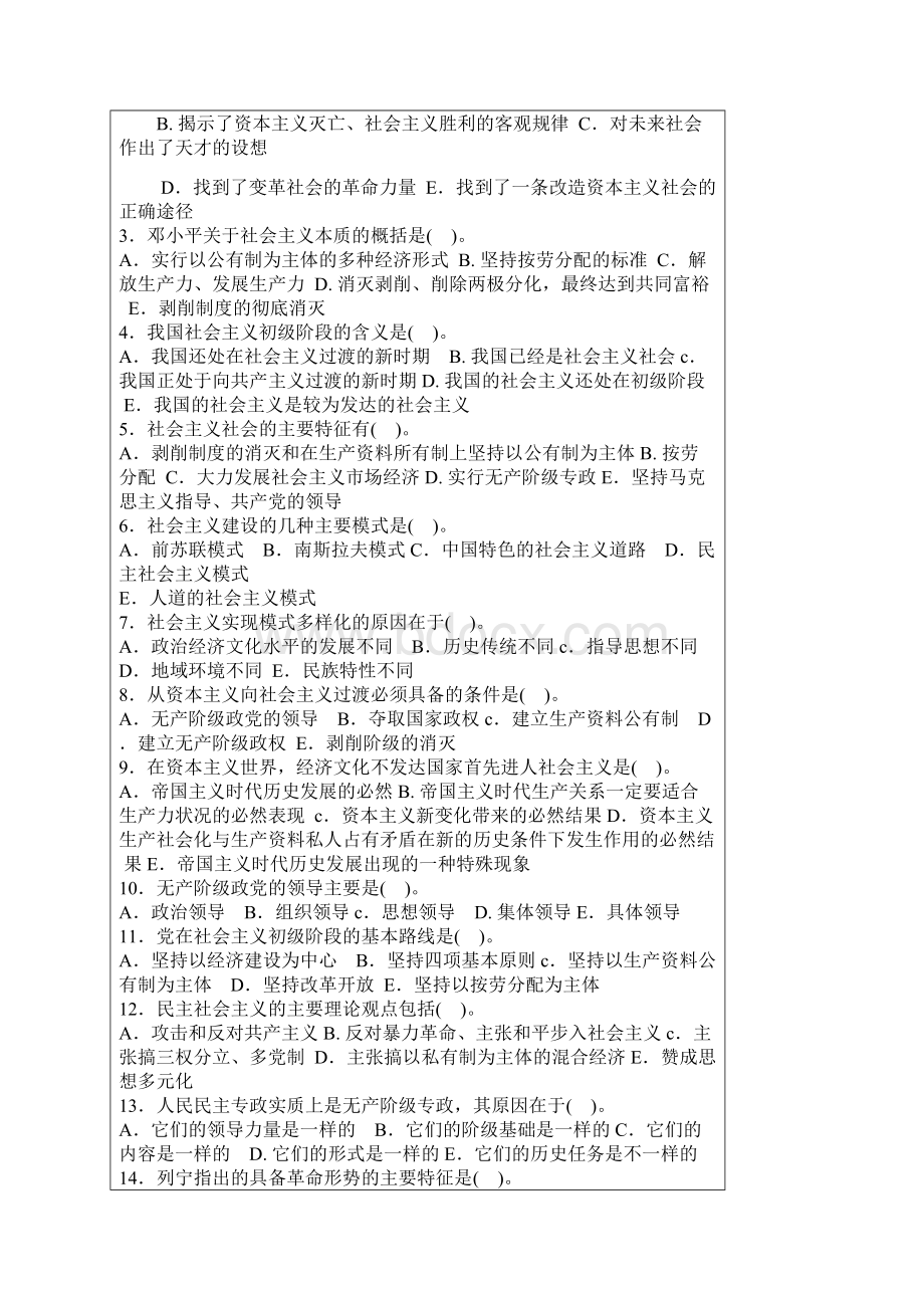 江苏大学研究生期末考试科学社会主义部分习题及参考答案.docx_第3页