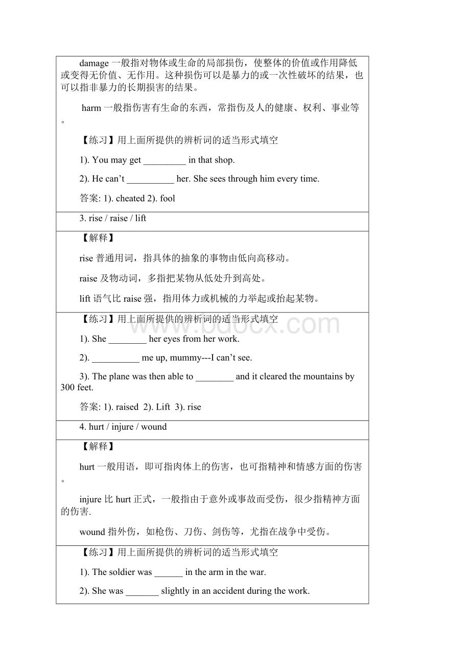 实用新人教版高一英语必修一第四单元 Earthquakes 教案之语言点详解.docx_第2页