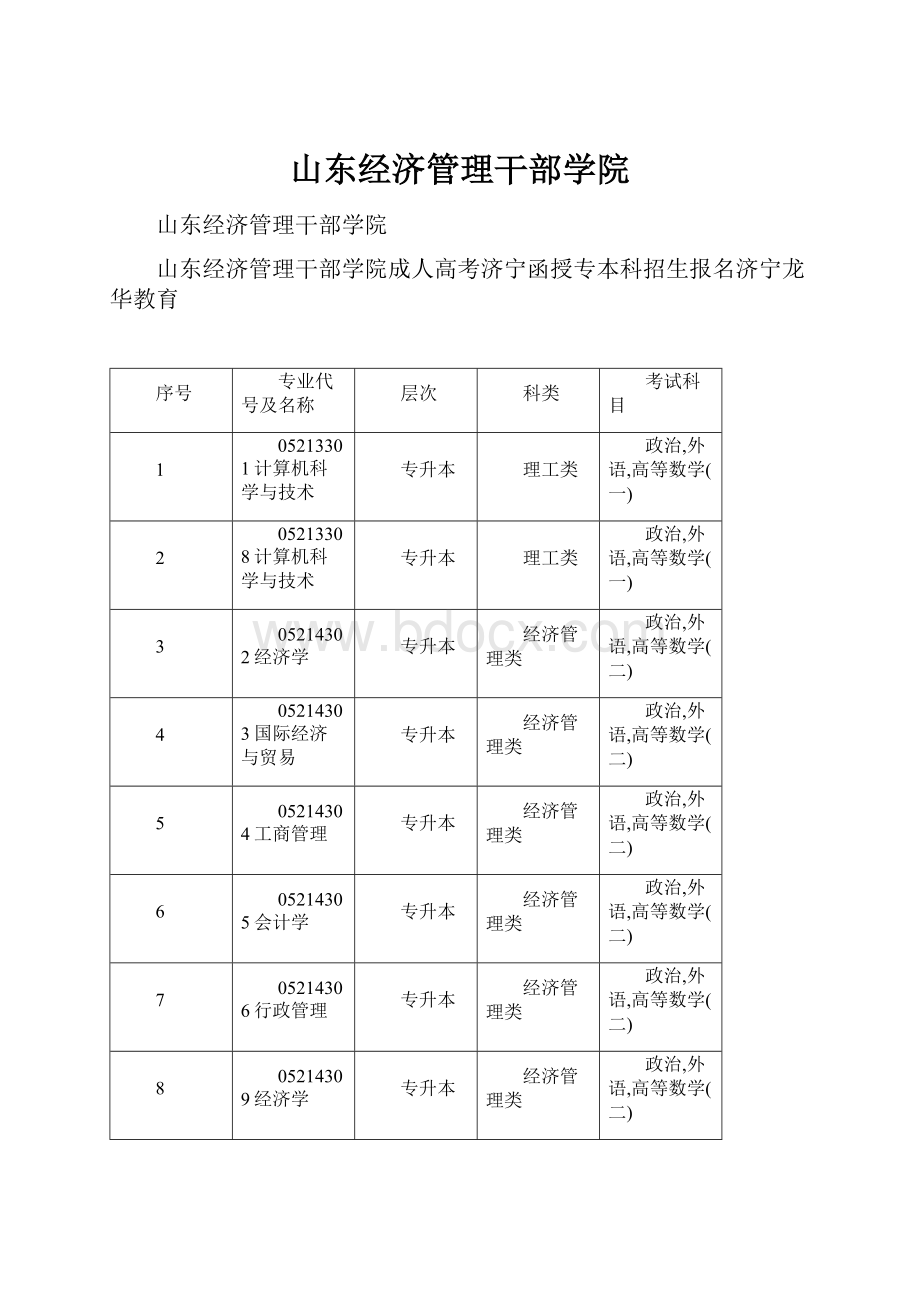 山东经济管理干部学院.docx_第1页