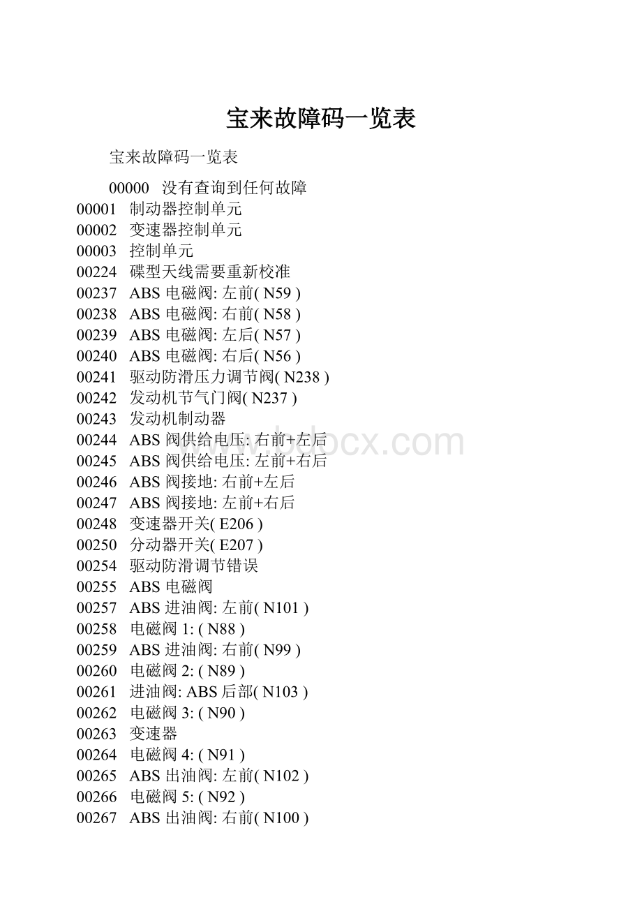 宝来故障码一览表.docx_第1页