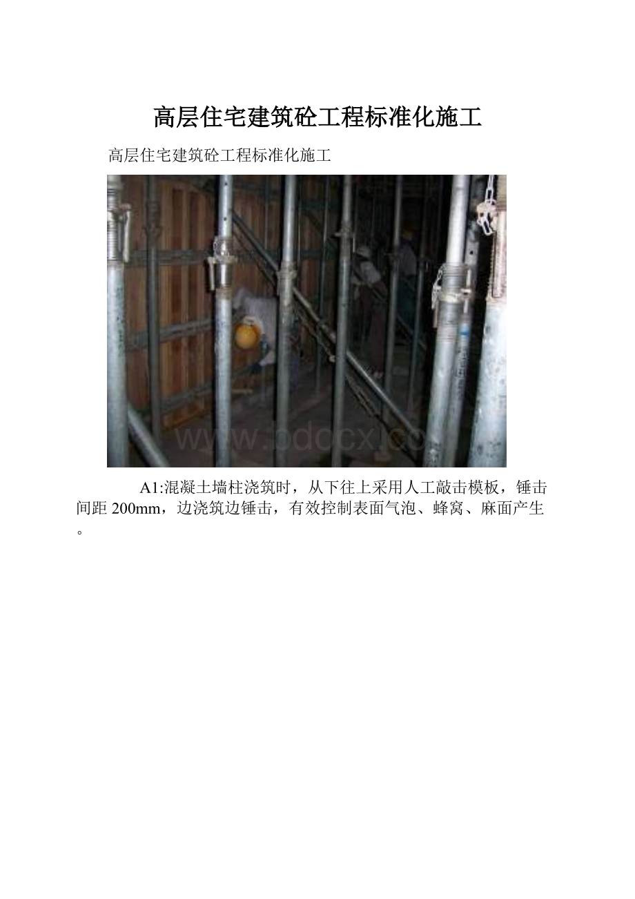 高层住宅建筑砼工程标准化施工.docx_第1页