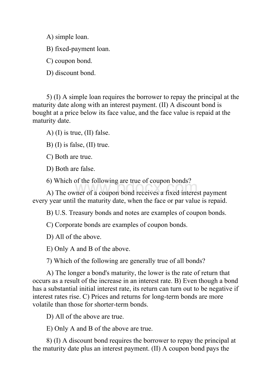 第三章利率与估值英文习题及答案doc.docx_第2页