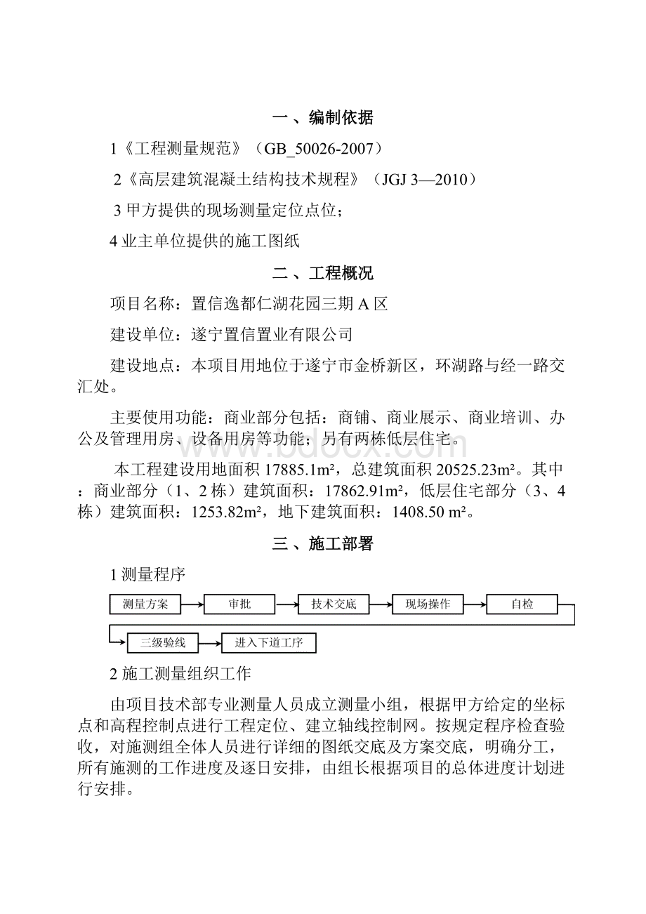 置信逸都仁湖花园三期A区测量专项方案.docx_第2页