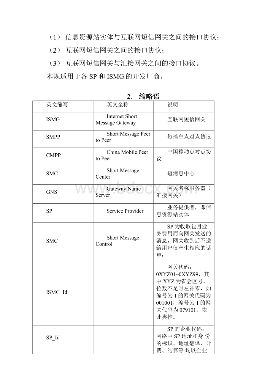 中国移动互联网短信网关接口协议CMPP20.docx_第2页