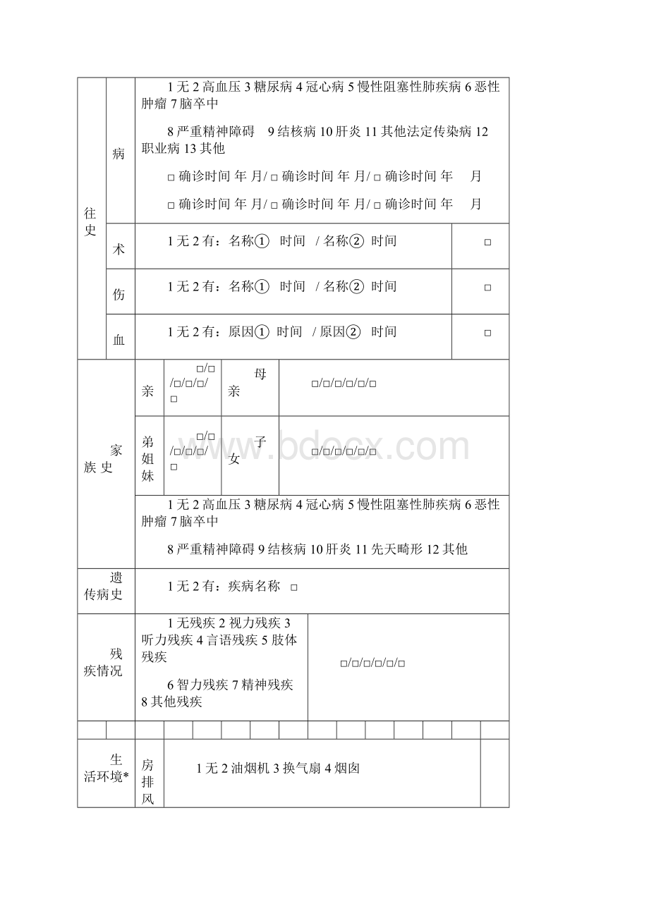 国家基本公共卫生服务规范相关表格.docx_第3页