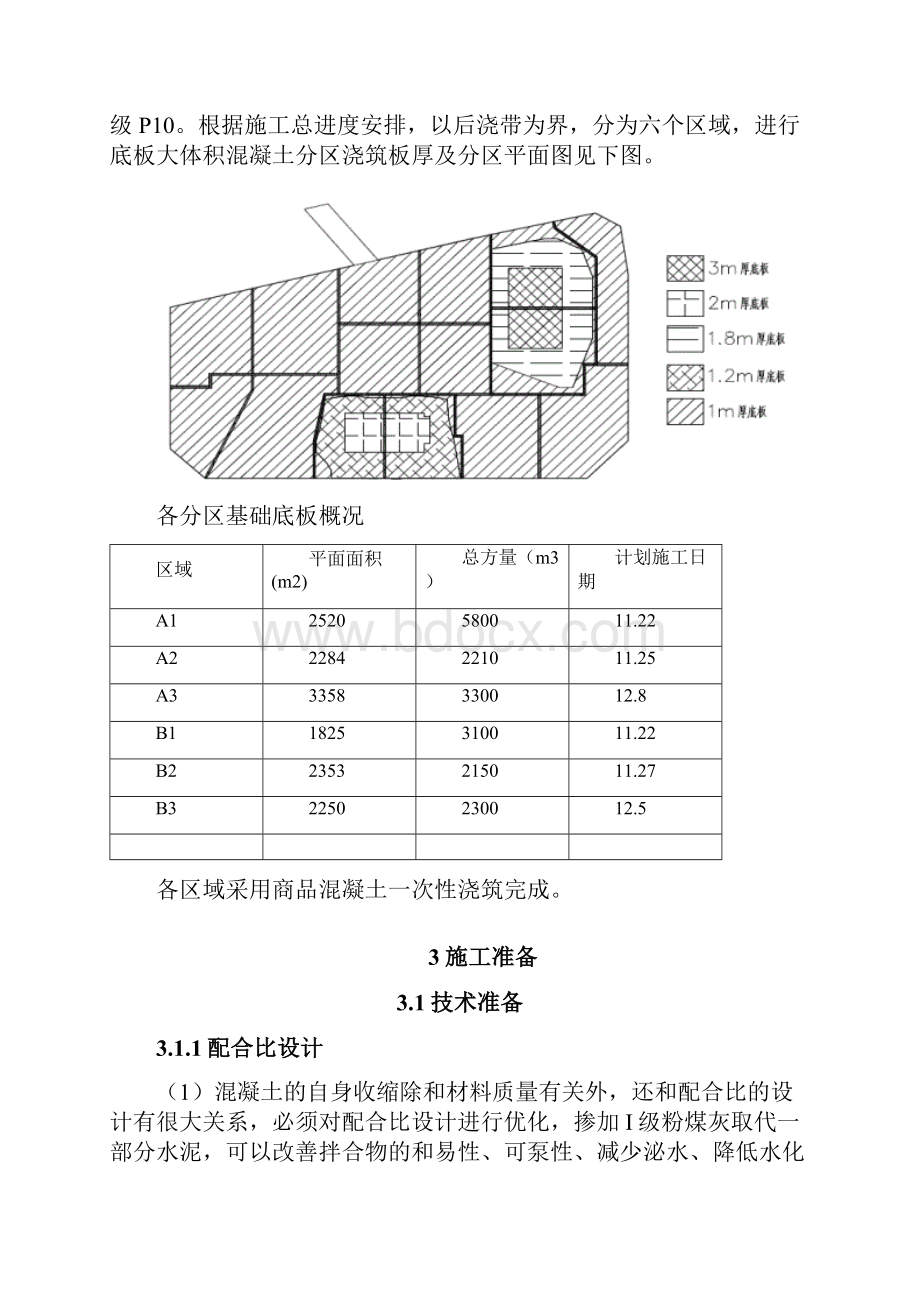 54基础底板大体积混凝土施工方法文档.docx_第3页