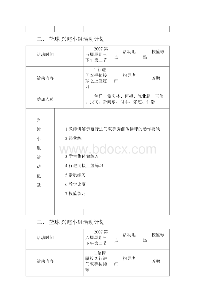 0708第一学期兴趣小组活动记录1.docx_第3页