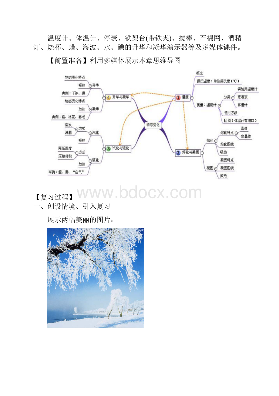 人教版八年级物理上册第3章《物态变化》复习课教案设计含答案.docx_第2页