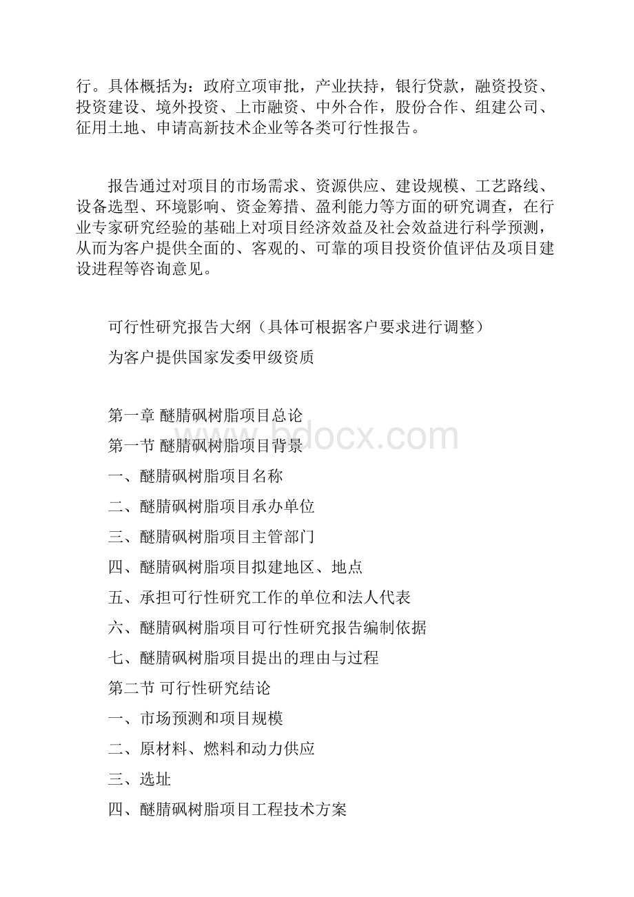 醚腈砜树脂项目可行性研究报告.docx_第3页