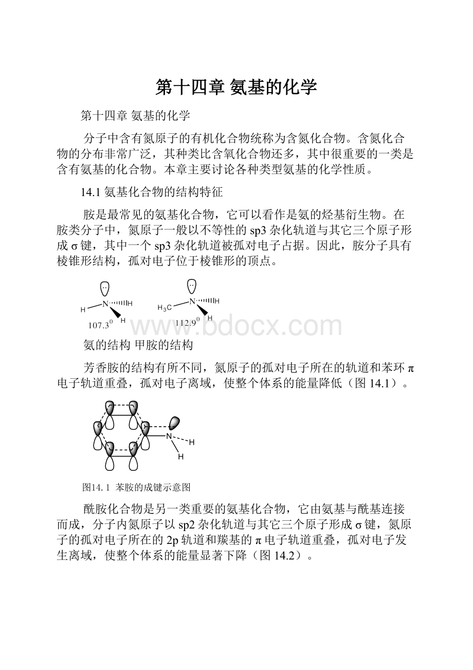 第十四章 氨基的化学.docx