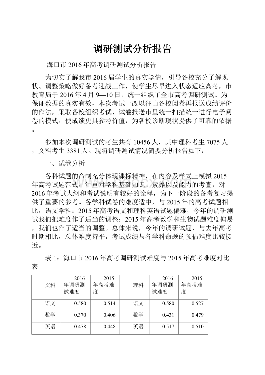 调研测试分析报告.docx_第1页