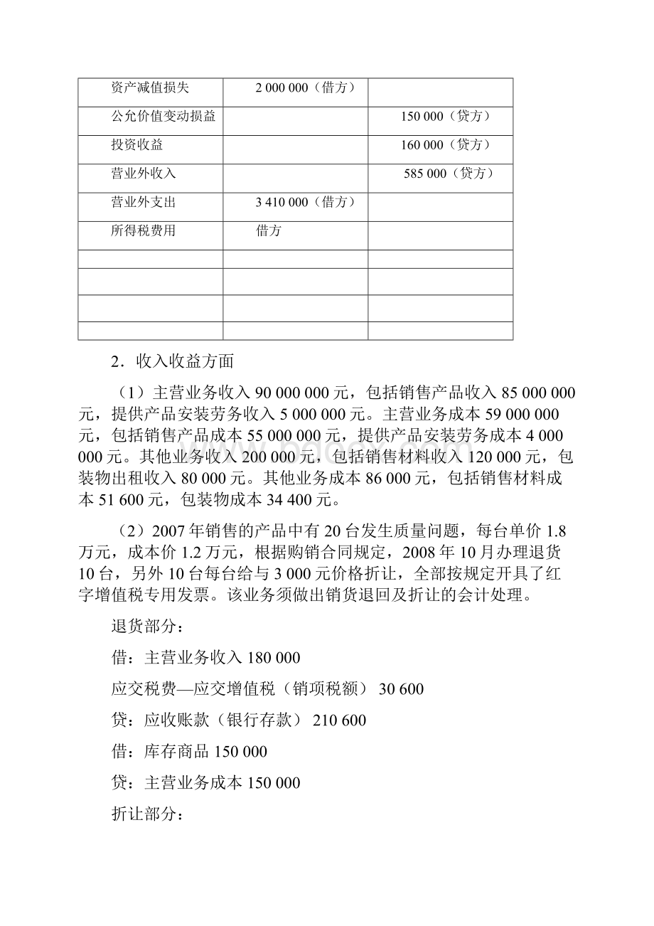 度企业所得税申报表考试题答案.docx_第2页