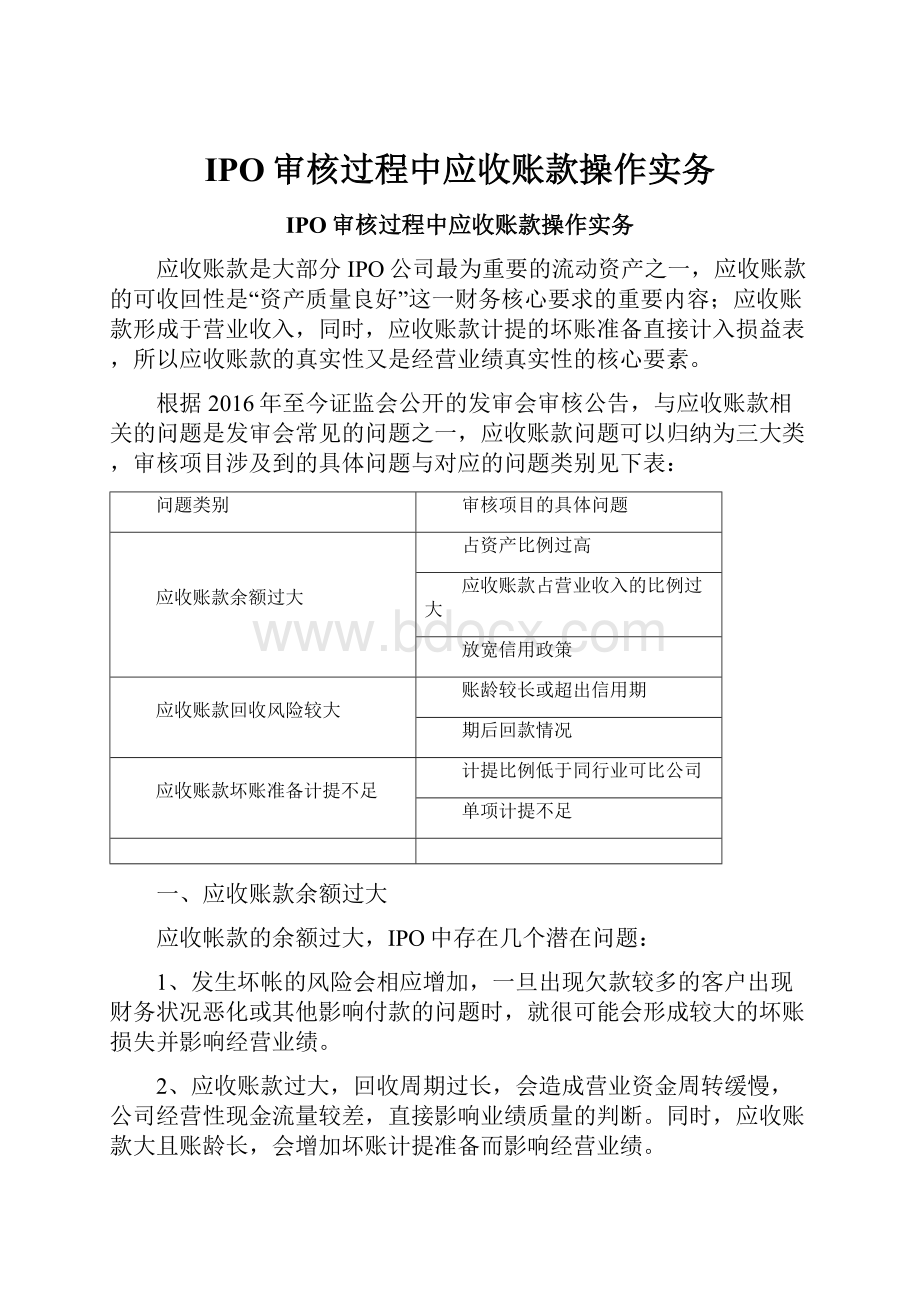 IPO审核过程中应收账款操作实务.docx_第1页