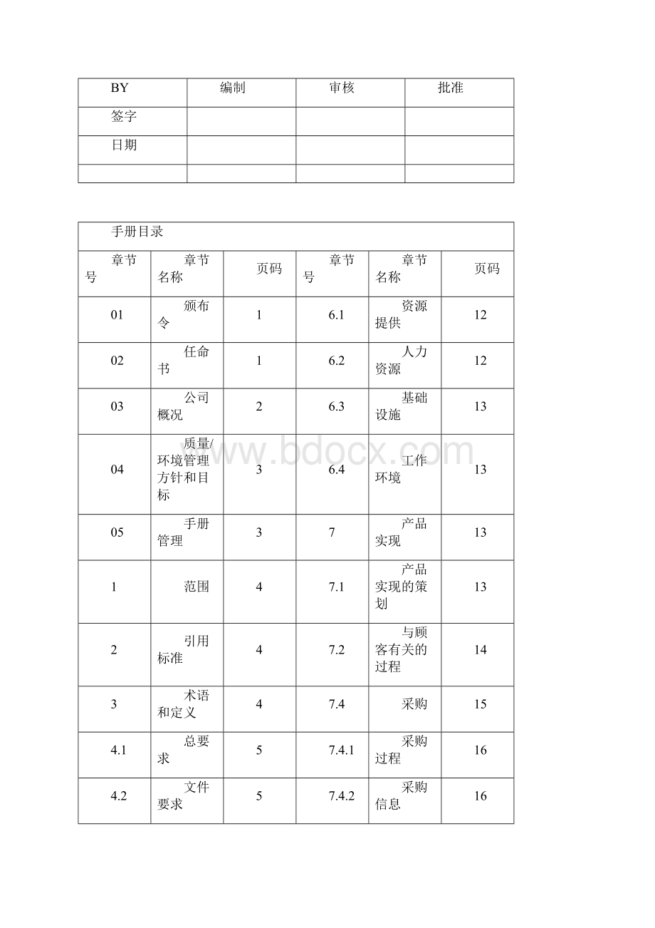 品质管理资料ISO9001ISO14001质量手册精品版.docx_第2页