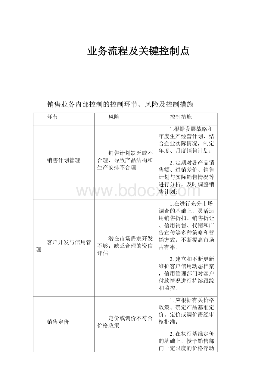 业务流程及关键控制点.docx