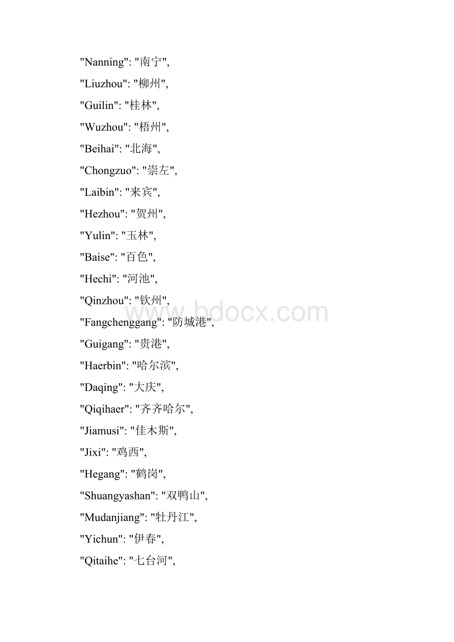 全国市级城市中文拼音对照表json格式.docx_第2页