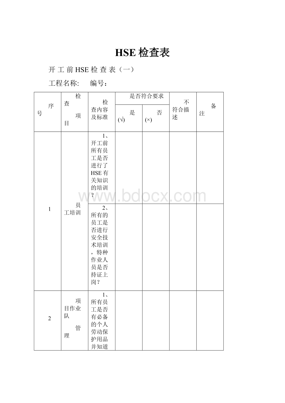 HSE检查表.docx_第1页