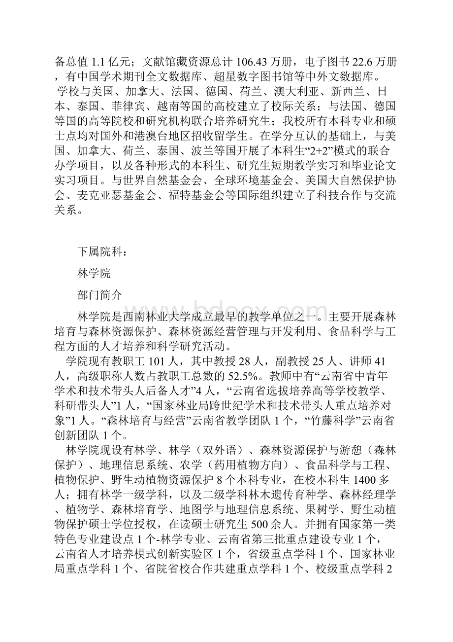 西南林业大学下属所有院校.docx_第3页