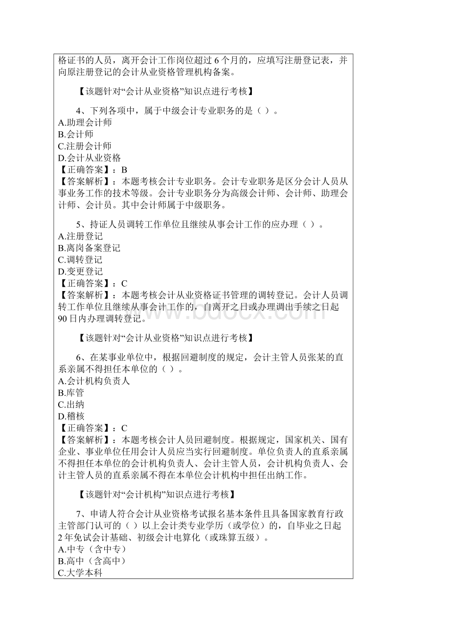 会计从业资格证书财经法规第一章习题.docx_第2页