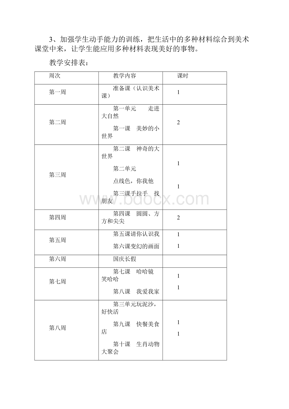 岭南版小学一年级上册美术教案.docx_第2页