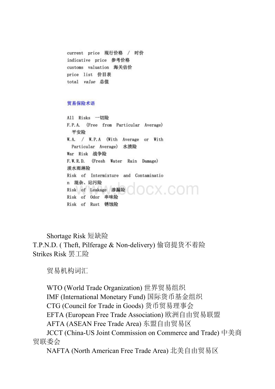 跟单必备国际贸易英语常用词汇.docx_第2页