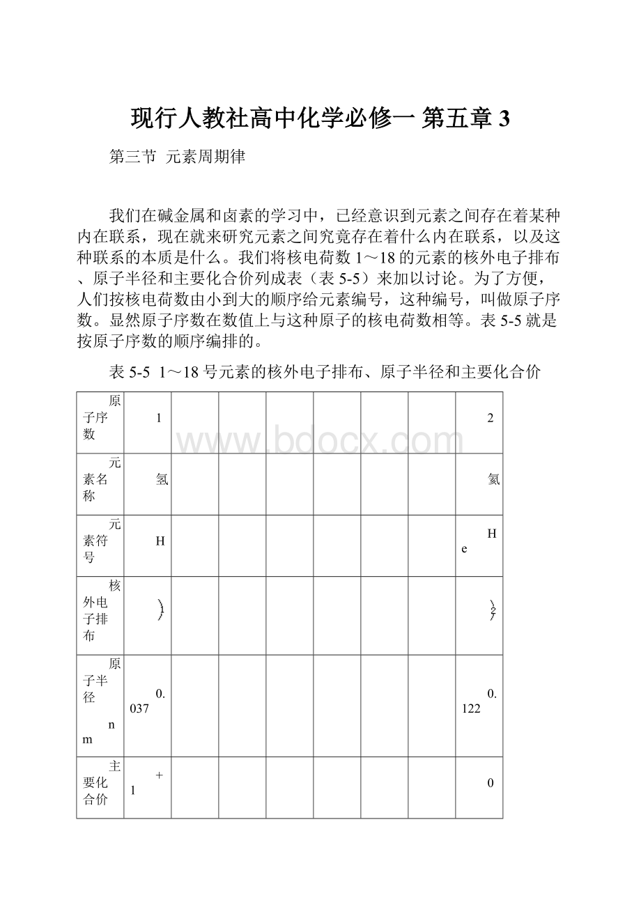 现行人教社高中化学必修一 第五章3.docx