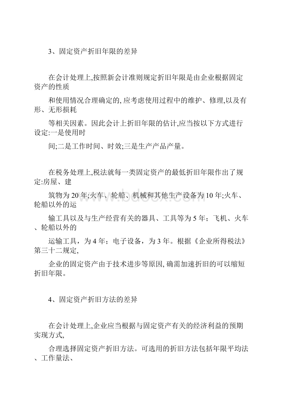 固定资产折旧财税处理差异等六则.docx_第3页