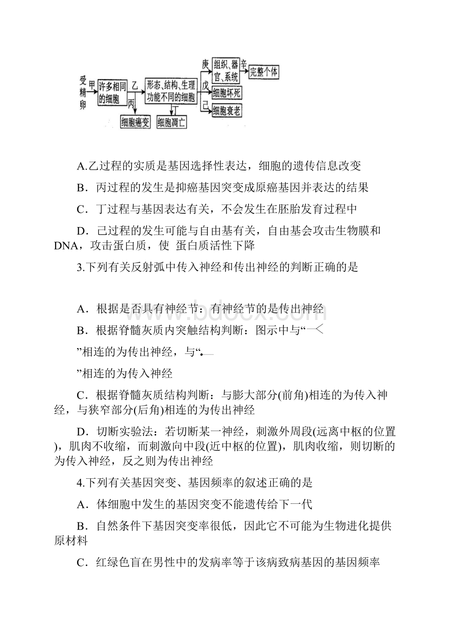 江西省某知名中学届高三理综下学期周考测试试题第14周无答案2.docx_第2页