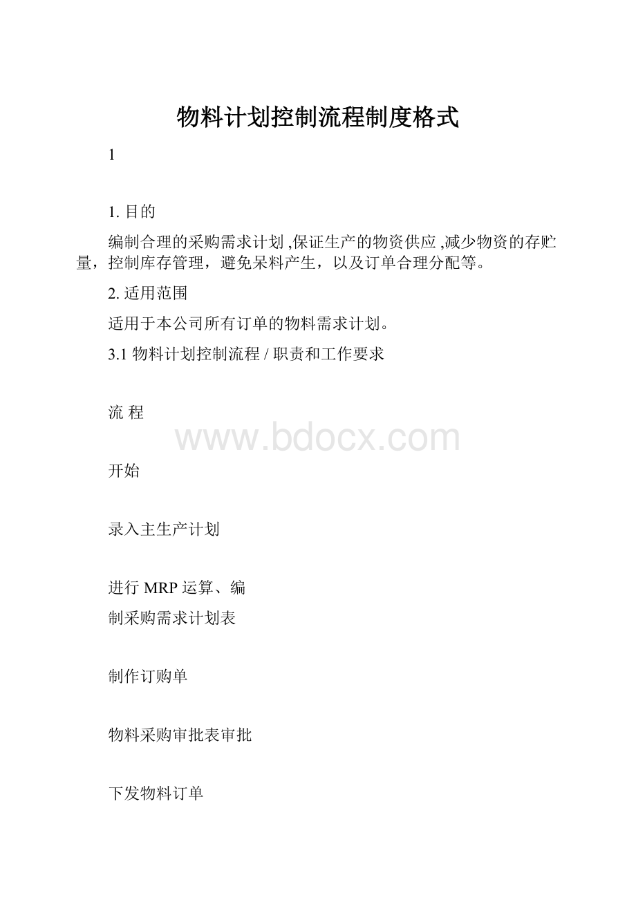 物料计划控制流程制度格式.docx_第1页