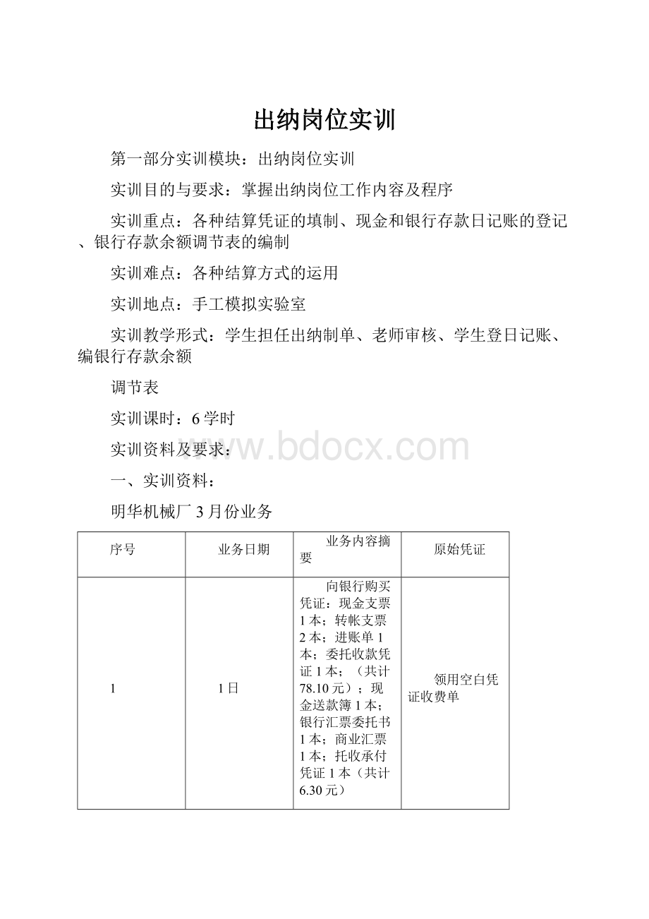 出纳岗位实训.docx_第1页