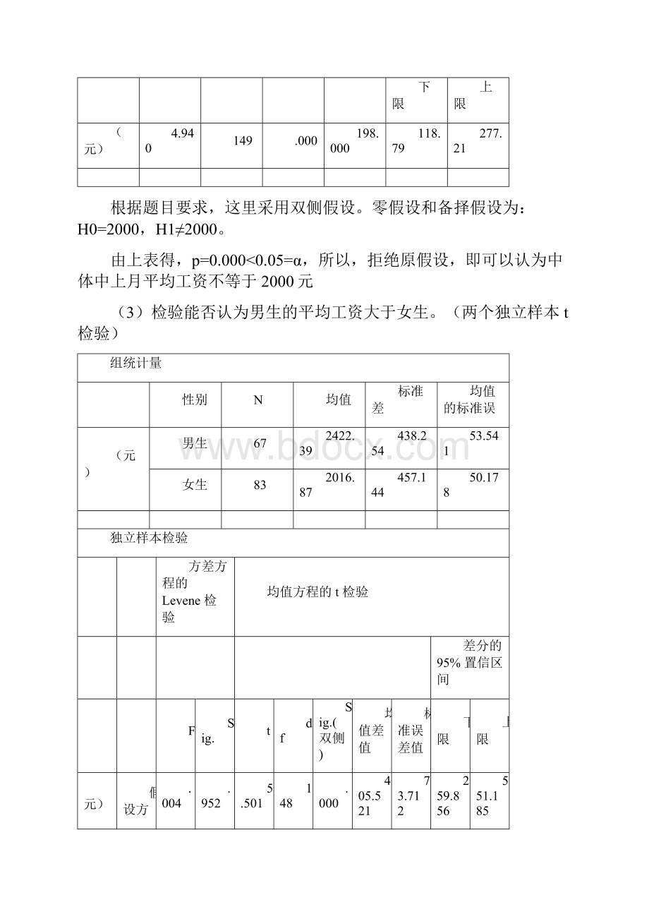 实验报告2基于SPSS的假设检验方差分析非参数检验.docx_第3页