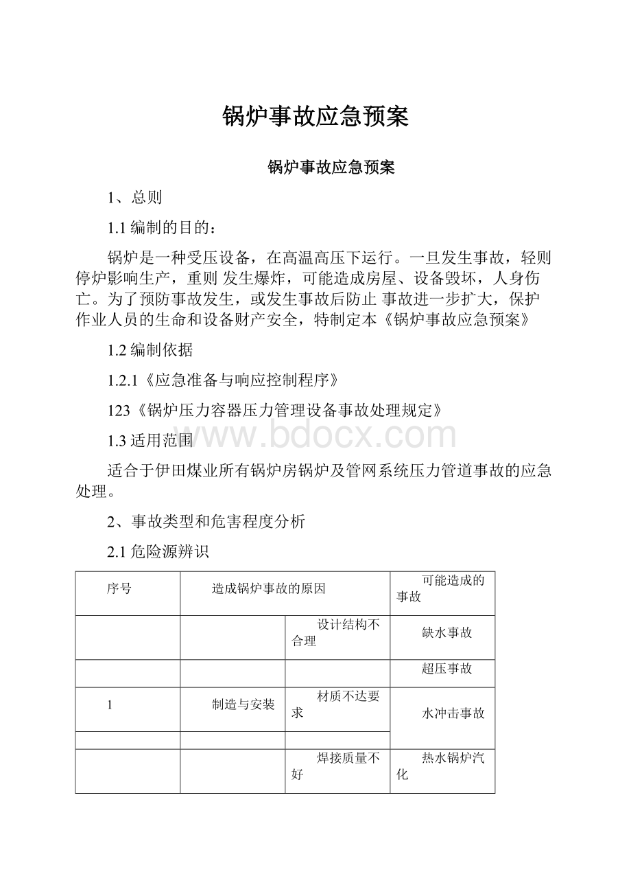 锅炉事故应急预案.docx_第1页