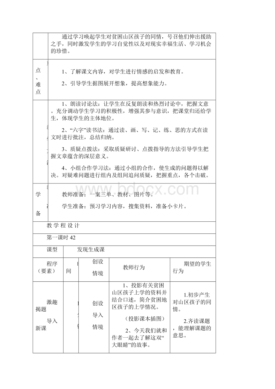 《渴望读书的大眼睛》一案三单.docx_第2页