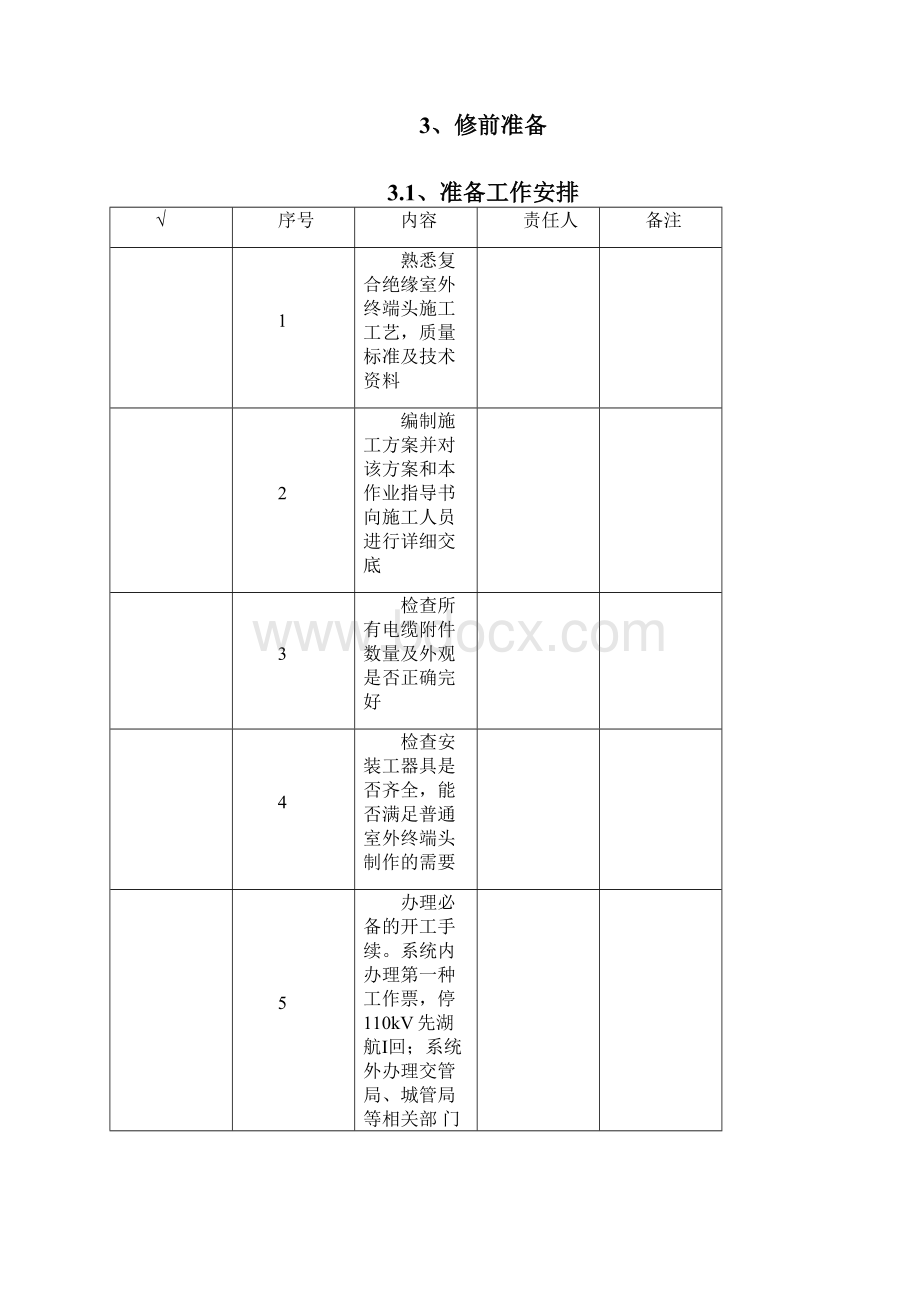 110kV交联聚乙烯电力电缆复合外绝缘户外终端头制作作业指导书.docx_第2页