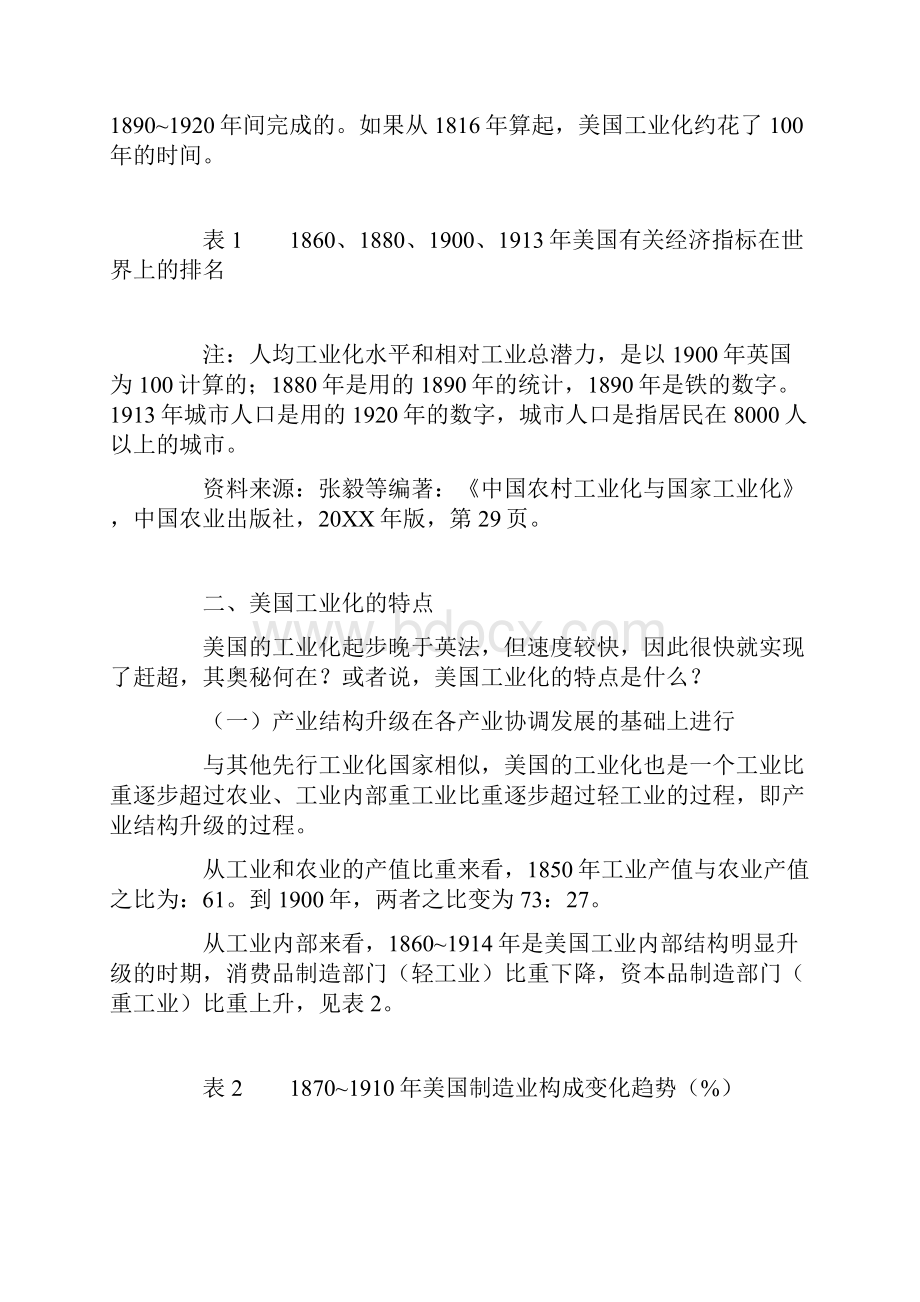 美国工业化特点及其对我国的借鉴意义.docx_第2页