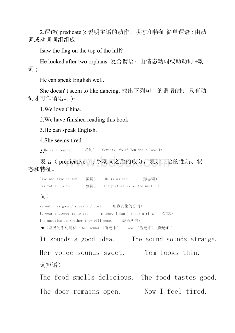 英语句子成分和英语句子结构讲解.docx_第2页