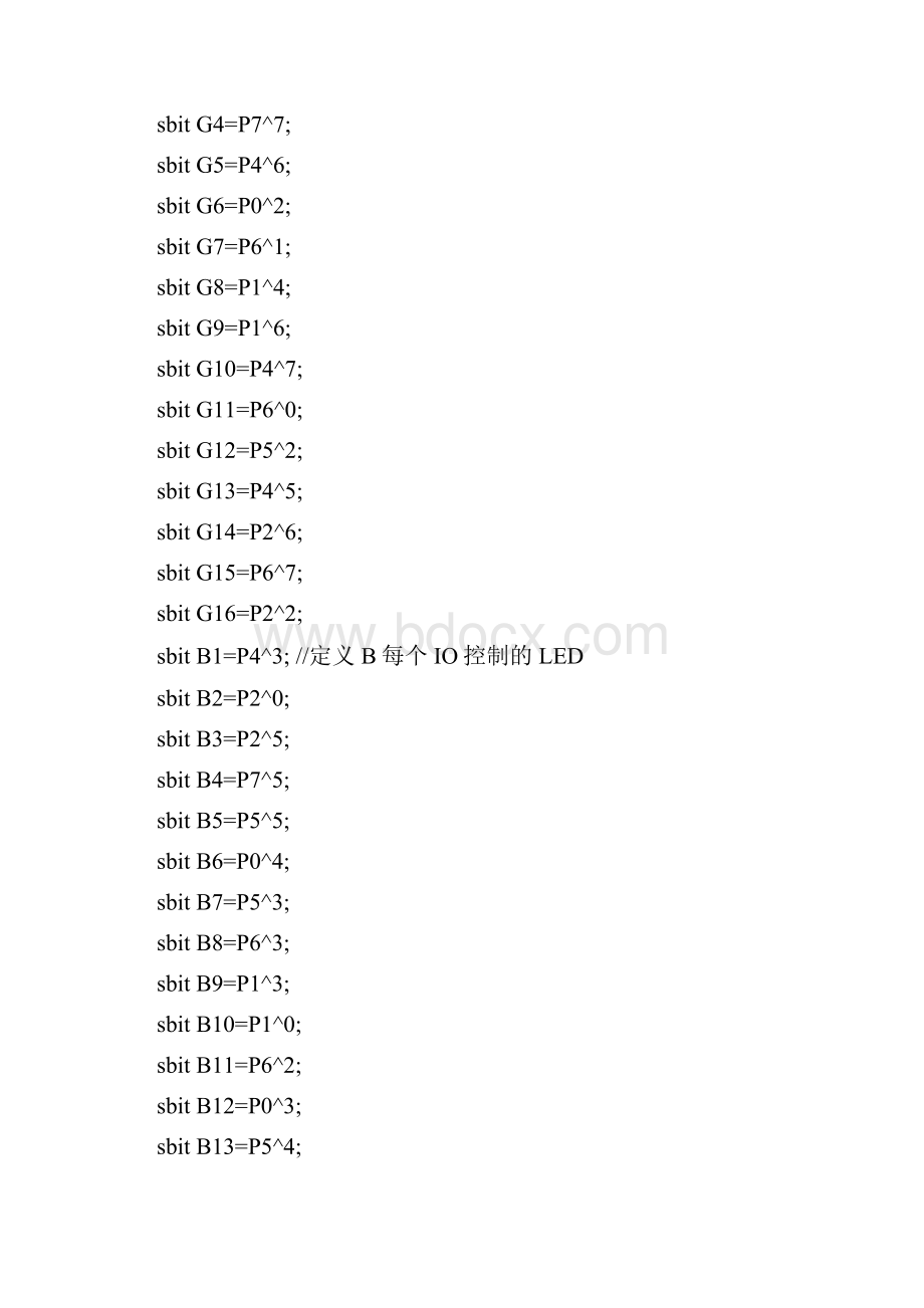 灯彩色旋转LED文字显示程序.docx_第2页