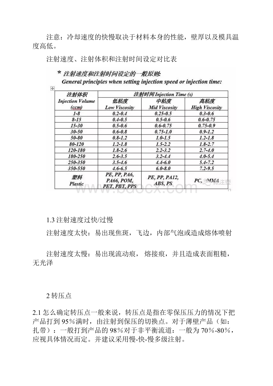 注塑技术员调机专题培训教材11个注塑工艺基本参数的详细解释.docx_第2页