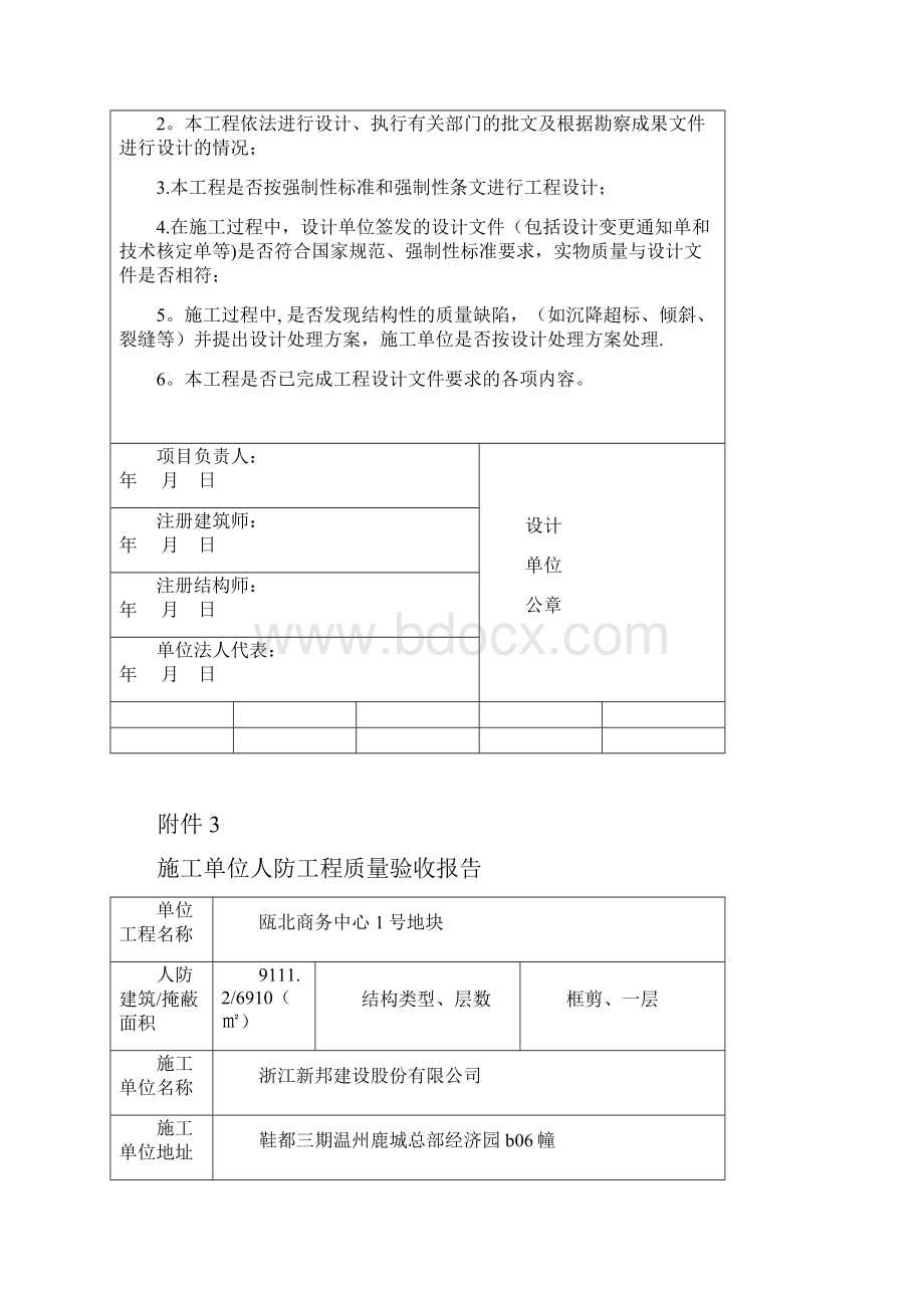 各单位人防工程质量验收报告范本模板.docx_第3页