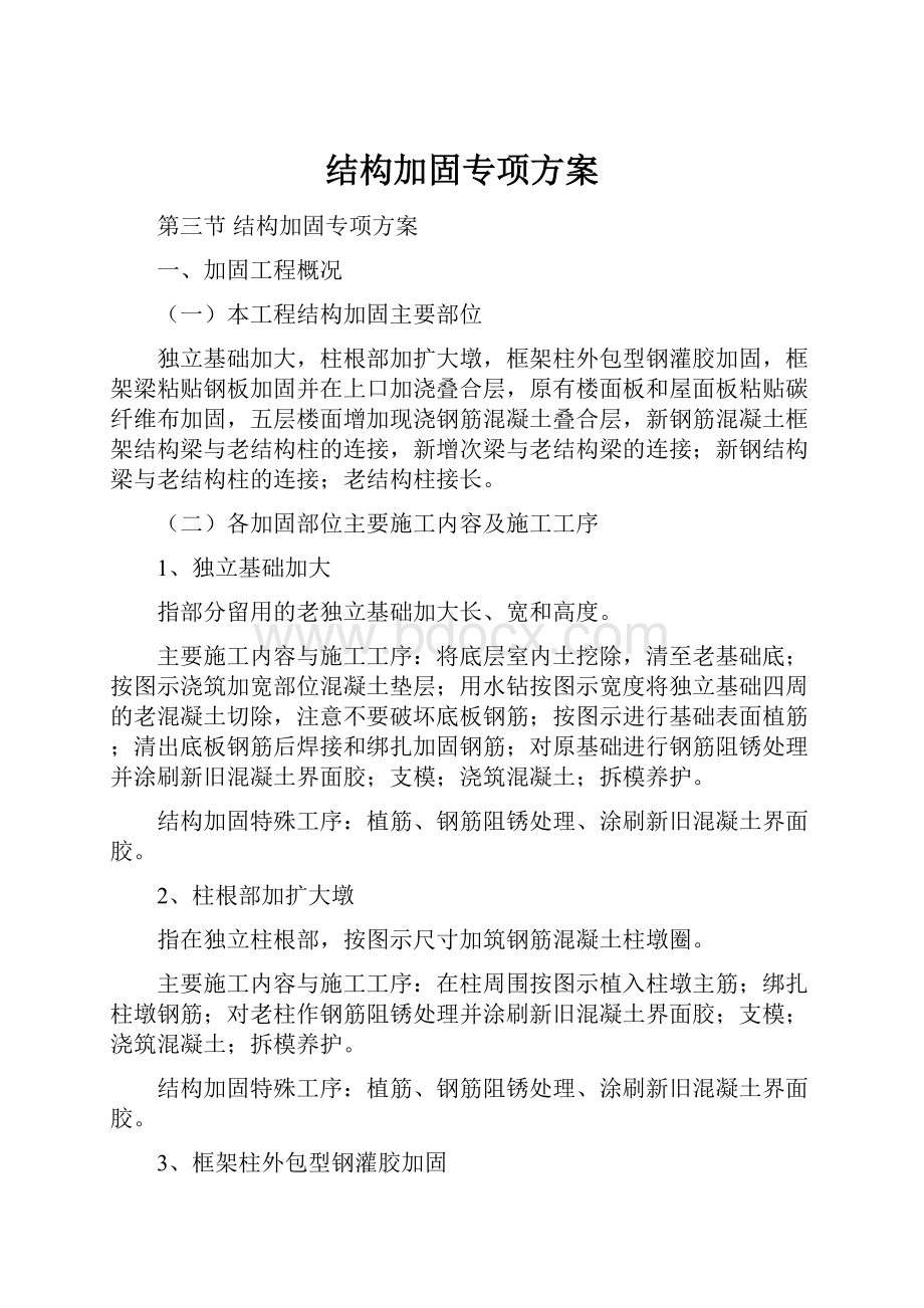 结构加固专项方案.docx_第1页