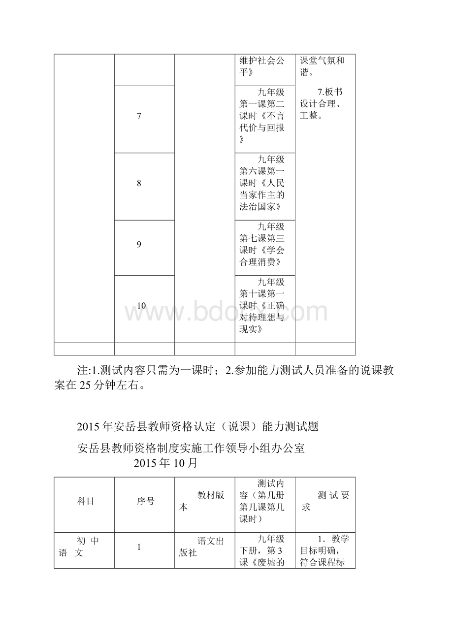 安岳教师资格认定说课能力测试题.docx_第2页