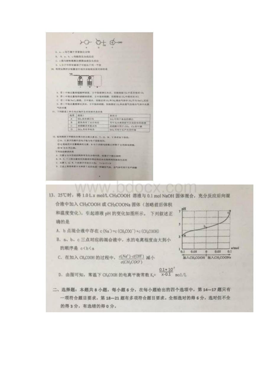 广东省佛山市顺德市李兆基中学届高三下学期考前热身考试化学试题扫描版含答案.docx_第2页