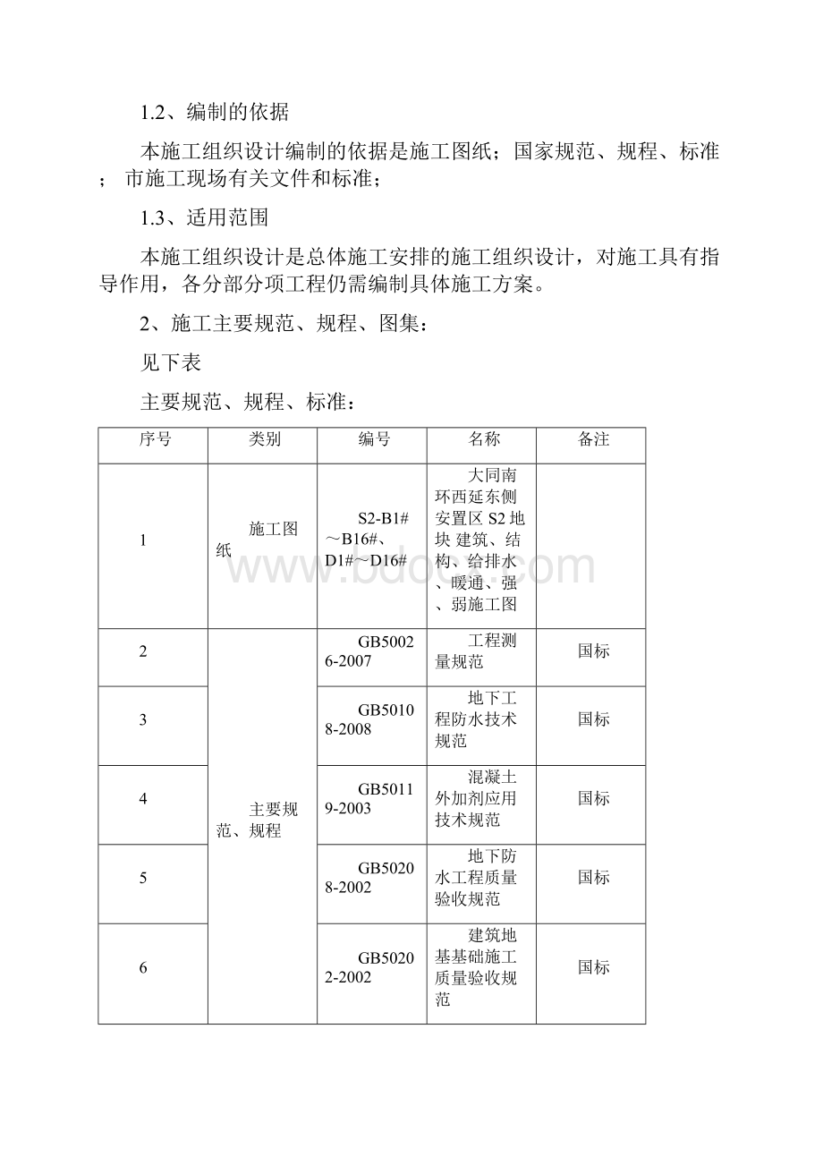 施工组织设计安置区.docx_第2页