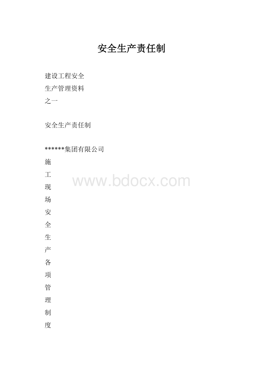 安全生产责任制.docx