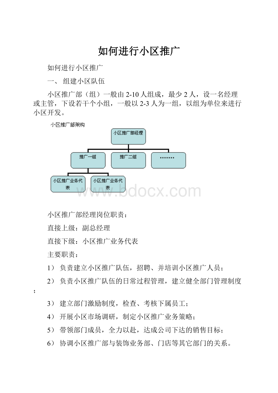 如何进行小区推广.docx